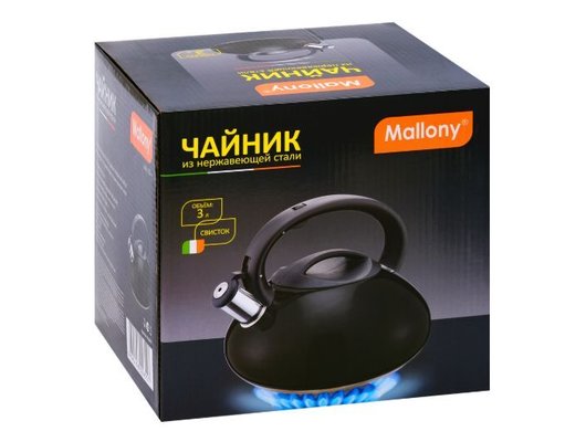 Чайник металлический MALLONY 910095 MAL-105-N 3л